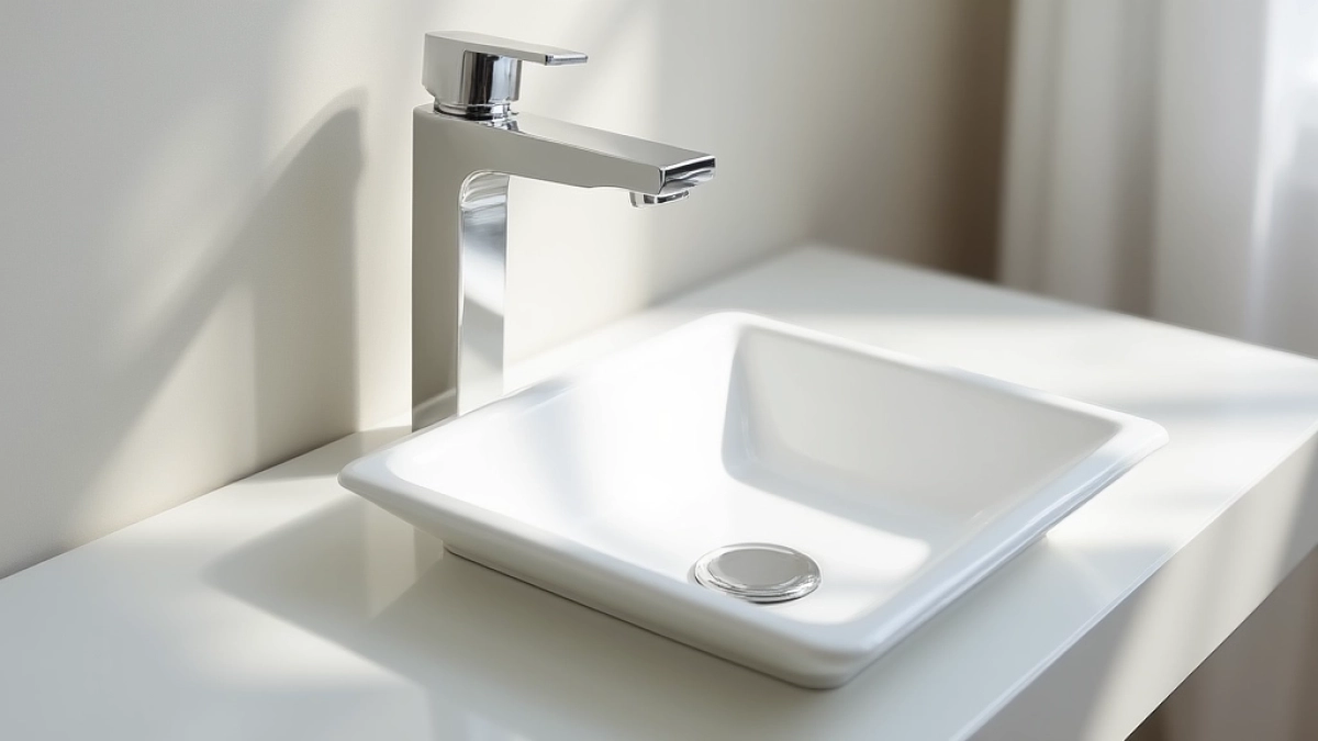 odległość kranu od umywalki