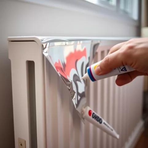 Czym przykleić ekran zagrzejnikowy