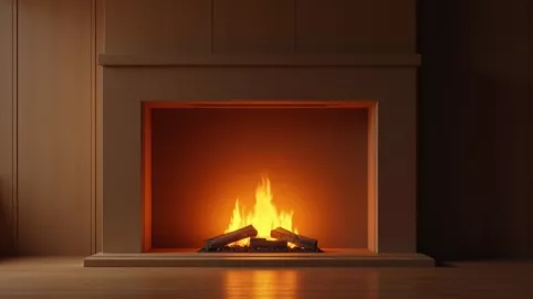 wygaszacz ekranu kominek