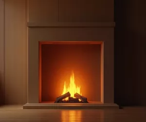 wygaszacz ekranu kominek
